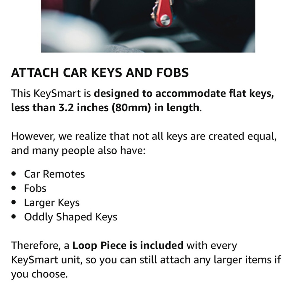 Key Smart Compact Key Holder + 4 Accessories/Color Red & Silver - Picture 10 of 14